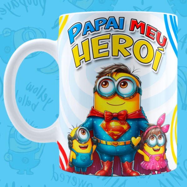 Artes Digitais Sublimação Minions Dia dos Pais - Png