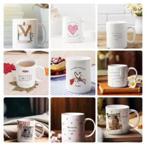 Artes Editáveis para Caneca de Dia dos Namorados