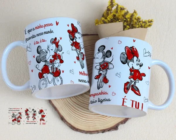 Artes Editáveis para Caneca do Dia dos Namorados Musical