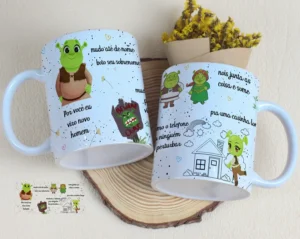 Artes Editáveis para Caneca do Dia dos Namorados Musical