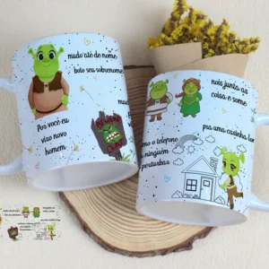 Artes Editáveis para Caneca do Dia dos Namorados Musical