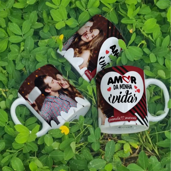 Artes Editáveis para Canecas de Dia dos Namorados