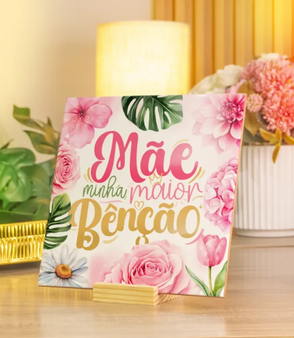 Artes Exclusivas para Caneca Dia das Mães - Mãe é Bênção