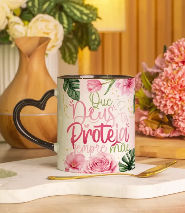 Artes Exclusivas para Caneca Dia das Mães - Mãe é Bênção