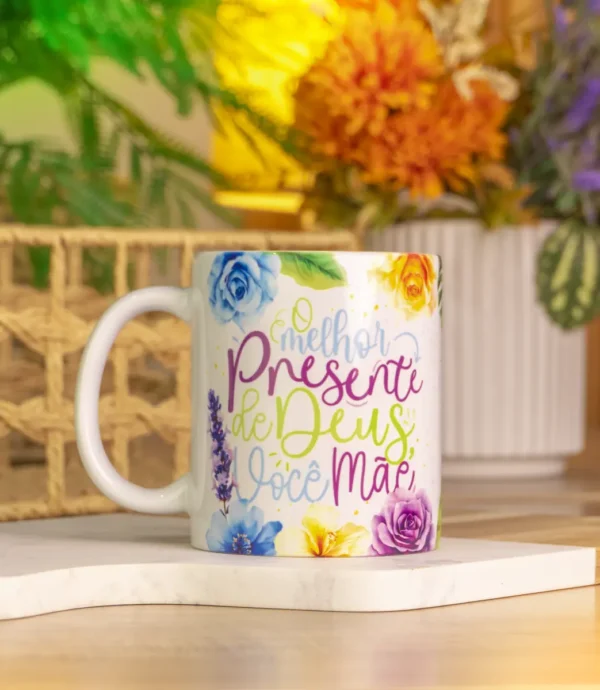 Artes Exclusivas para Caneca Dia das Mães - Mãe é Bênção