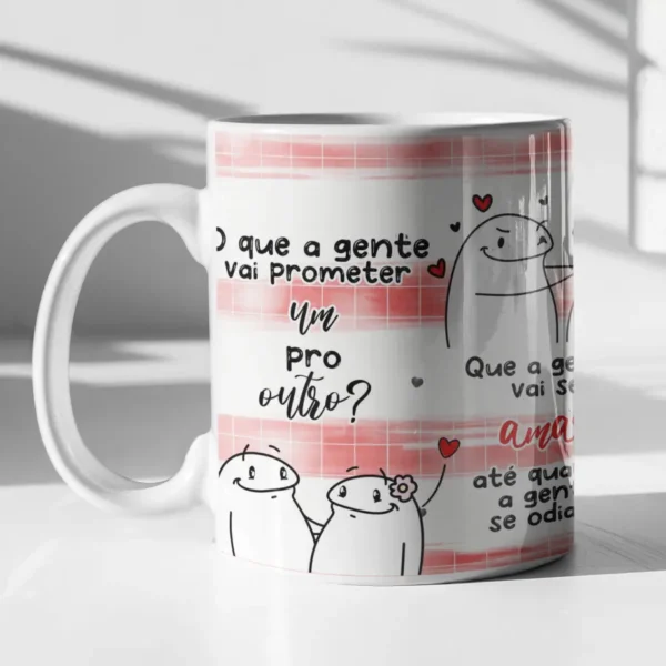 Artes para Caneca Promessas de Amor em PNG