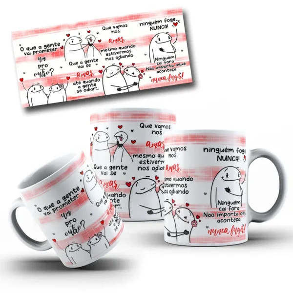 Artes para Caneca Promessas de Amor em PNG