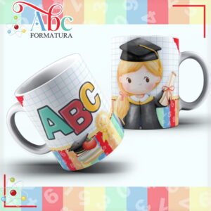 Artes Sublimação Caneca Abc - Arquivo Digital