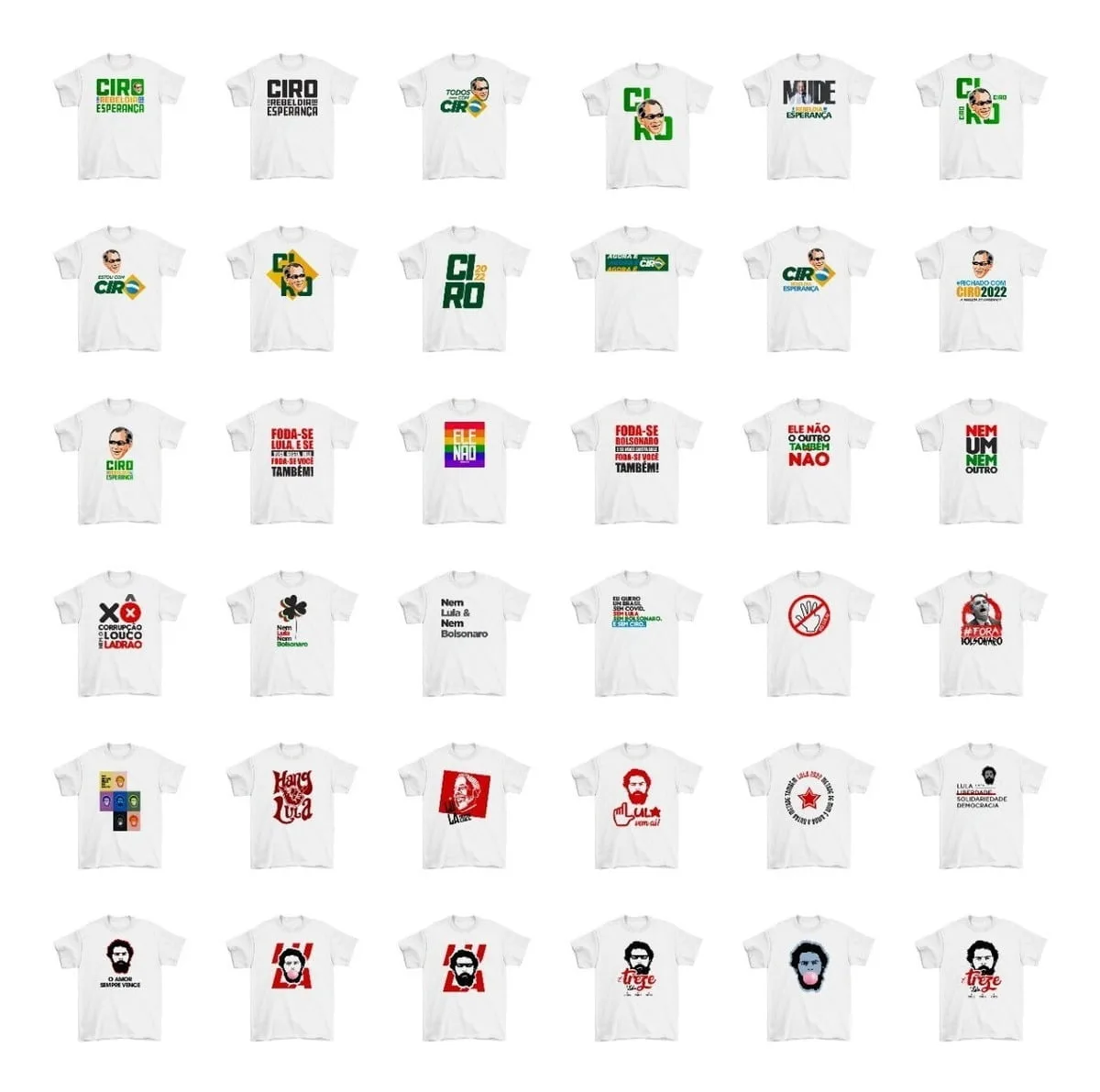 Artes Sublimação Caneca Lula Bolsonaro Ciro Eleições 2022