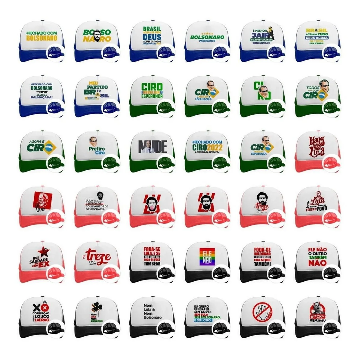 Artes Sublimação Caneca Lula Bolsonaro Ciro Eleições 2022