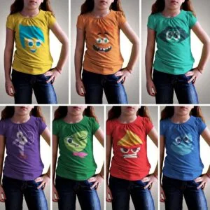 Artes Sublimar Camiseta Divertida-Mente 2 Estampas Em Cdr