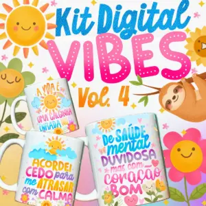 Artes Vibes Vol. 4 – Estampas Divertidas para Canecas 30 Artes Vibes Vol. 4 – Estampas Divertidas para Canecas