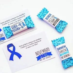 Balinha e Card Novembro Azul 21 Balinha e Card Novembro Azul