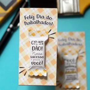 Balinhas e Card Dia do Trabalhador