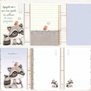 Bloco A5 Bosque Cute - Arquivo Digital 6 Bloco A5 Bosque Cute - Arquivo Digital