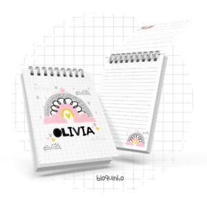 Bloquinho A6 Arco Íris Menina - Arquivo Digital 8 Bloquinho A6 Arco Íris Menina - Arquivo Digital