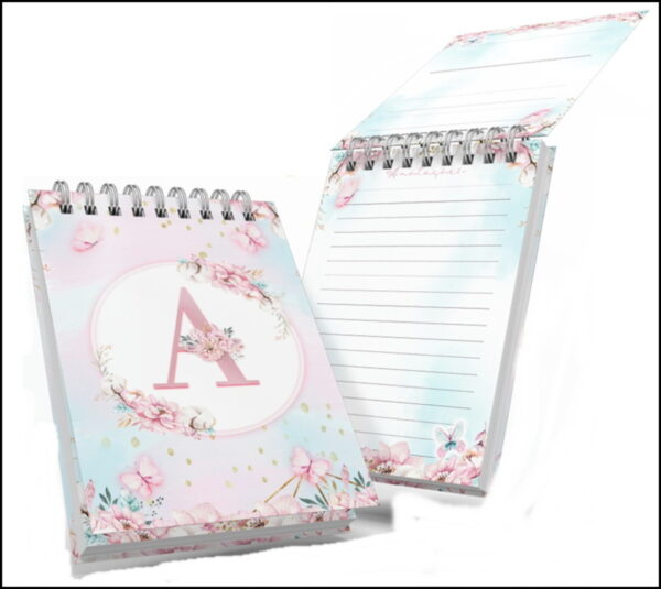 Bloquinho A6 Floral Alfabeto