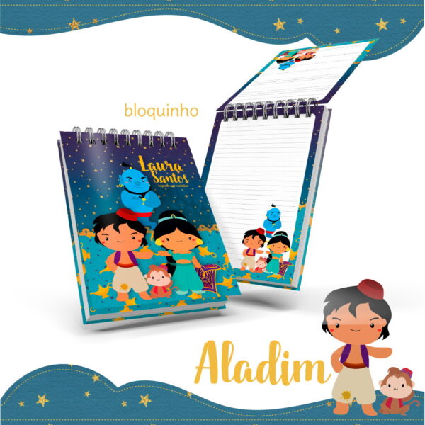 Bloquinho Anotações Aladim