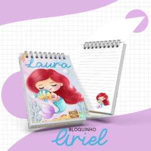Bloquinho Anotações Bebê Ariel - Arquivo Digital