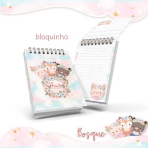 Bloquinho Anotações Bosque Menina