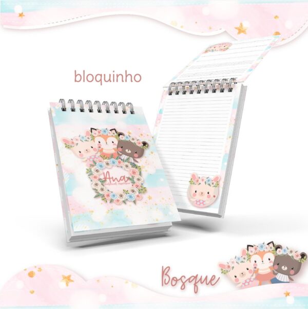Bloquinho Anotações Bosque Menina