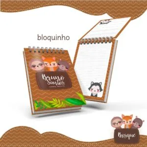 Bloquinho Anotações Bosque Menino
