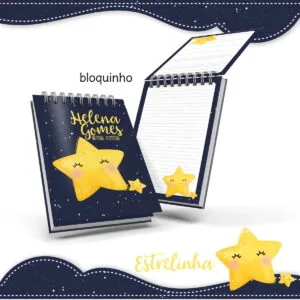 Bloquinho Anotações Estrelinha 22 Bloquinho Anotações Estrelinha