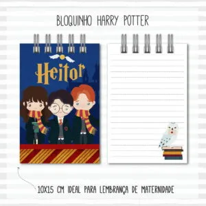 Bloquinho Anotações Harry Potter 6 Bloquinho Anotações Harry Potter