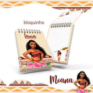 Bloquinho Anotações Moana 29 Bloquinho Anotações Moana