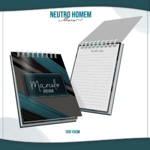 Bloquinho Anotações Neutro Homem