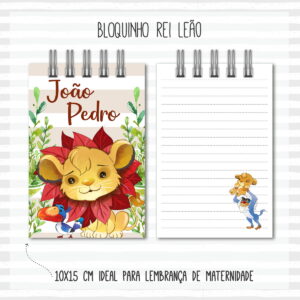 Bloquinho Anotações Rei Leão - Arquivo Digital 10 Bloquinho Anotações Rei Leão - Arquivo Digital