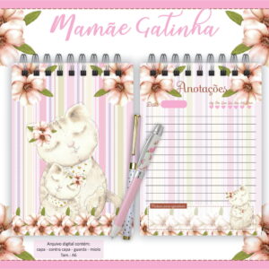 Bloquinho Mamãe Gatinha - Arquivo Digital