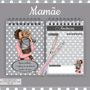 Bloquinho Mamãe - Modelo 1 - Arquivo Digital 2 Bloquinho Mamãe - Modelo 1 - Arquivo Digital