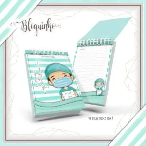 Bloquinho Planejamento Diário Masculino Médico/Enfermeiro