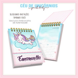 Bloquinho Unicórnio - Arquivo Digital 12 Bloquinho Unicórnio - Arquivo Digital