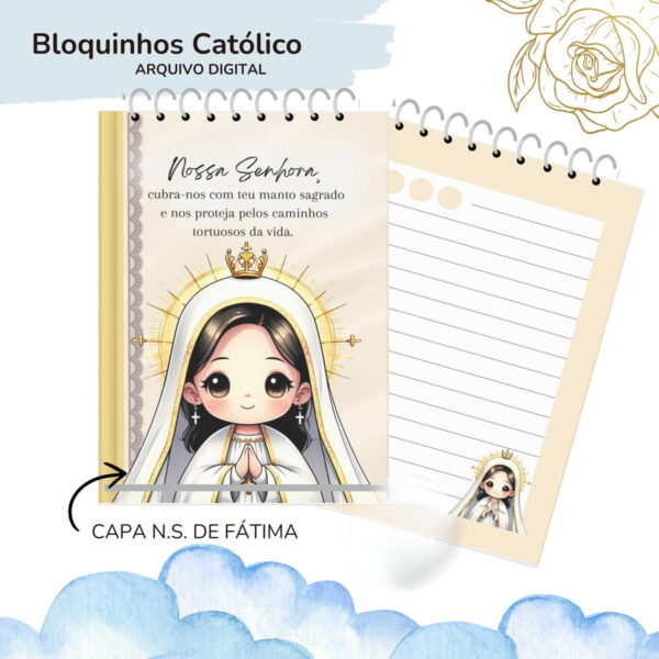 Bloquinhos Catolicos A6 - Png e pdf