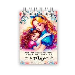 Bloquinhos Dia das Mães Princesas - Png e pdf 12 Bloquinhos Dia das Mães Princesas - Png e pdf