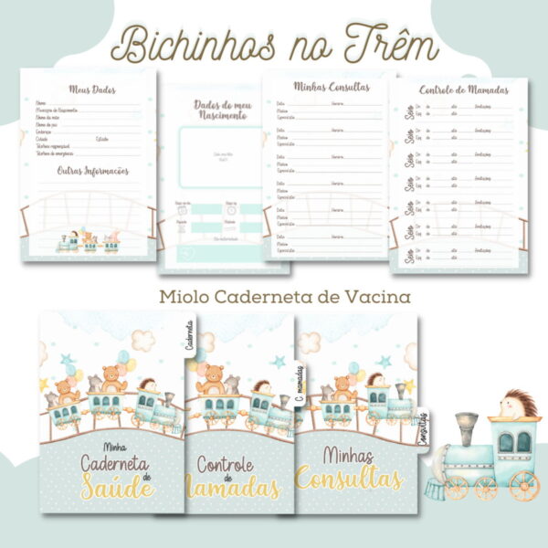 Caderneta de Saúde Bichinhos no Trem