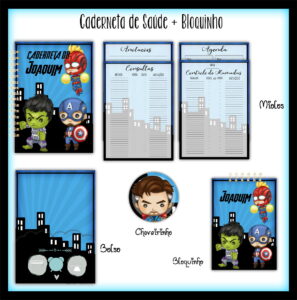 Caderneta de Saúde + Bloquinho Herois