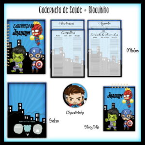 Caderneta de Saúde + Bloquinho Herois