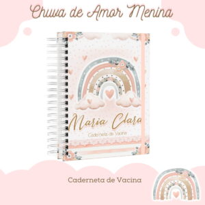 Caderneta de Saúde Chuva de Amor Menina