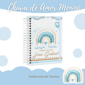 Caderneta de Saúde Chuva de Amor Menino