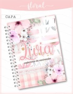 Caderneta de Saúde Floral Menina