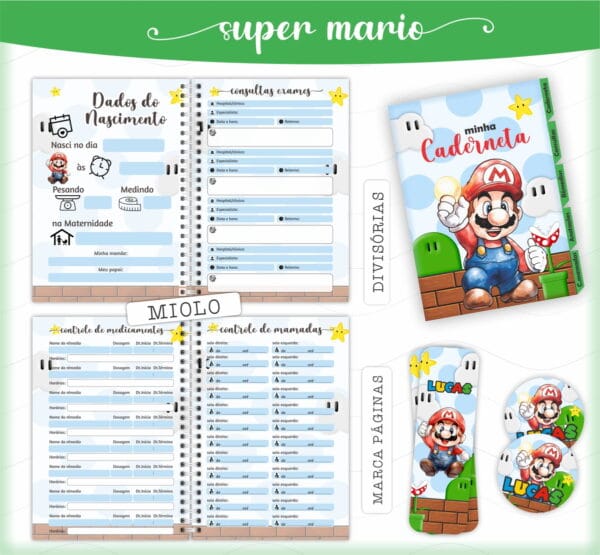 Caderneta de Saúde Mario Bros