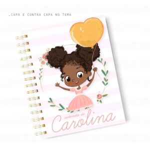 Caderneta de Saúde - Menina Negra Balão