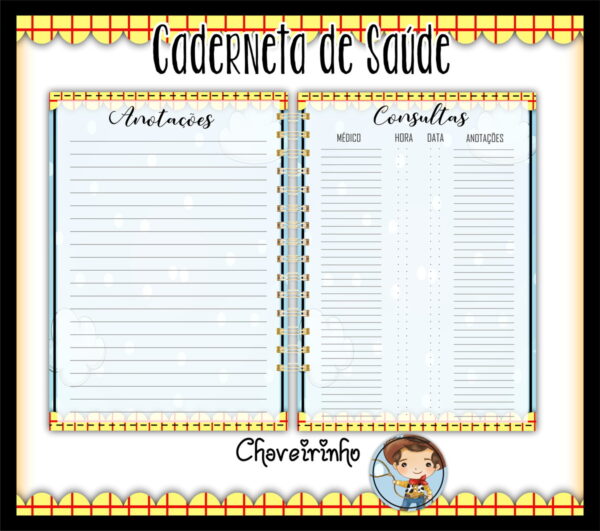 Caderneta de Saúde - Toy Story