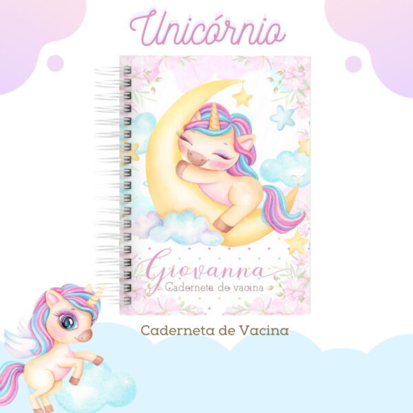 Caderneta de Saúde Unicórnio Lua