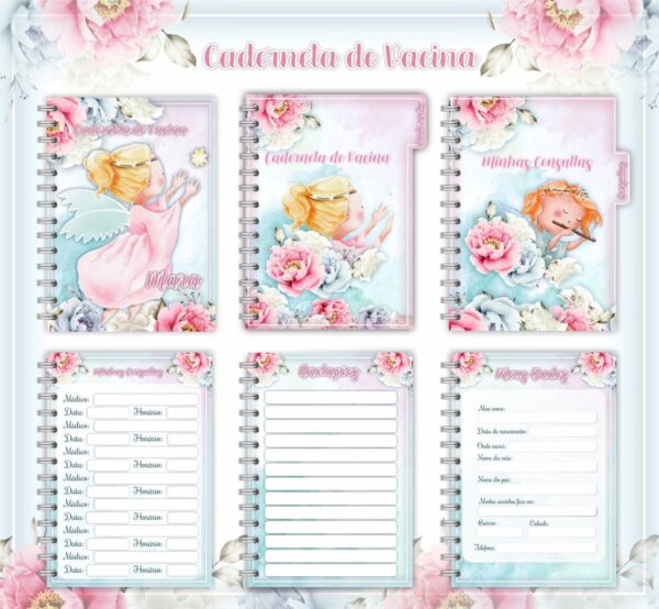 Caderneta de Vacina Anjinha Menina