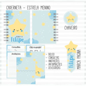Caderneta de Vacina Estrela Menino