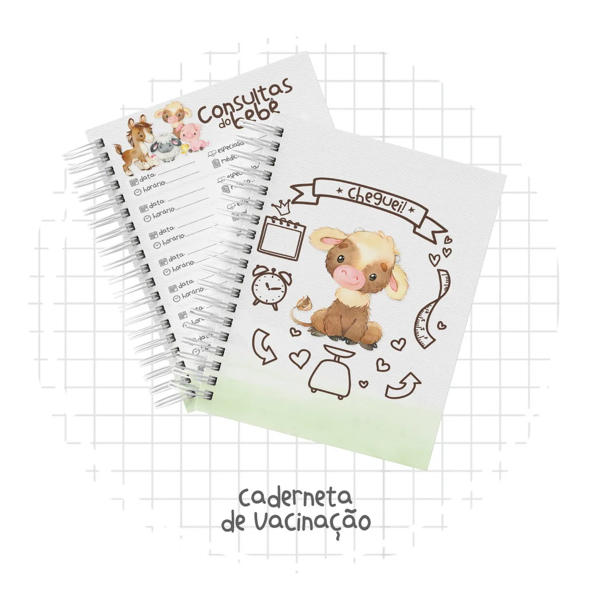 Caderneta de Vacina Fazendinha Baby